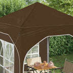 Tenda per feste a pop-up 192 x 192 x 245 cm Tortora