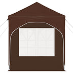 Tenda per feste a pop-up 192 x 192 x 245 cm Marrone