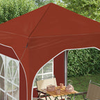 Tenda per feste a pop-up 192 x 192 x 245 cm Terracotta