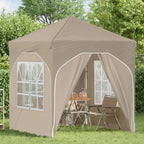 Tenda per feste a pop-up 192 x 192 x 245 cm Crema