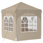 Tenda per feste a pop-up 192 x 192 x 245 cm Crema