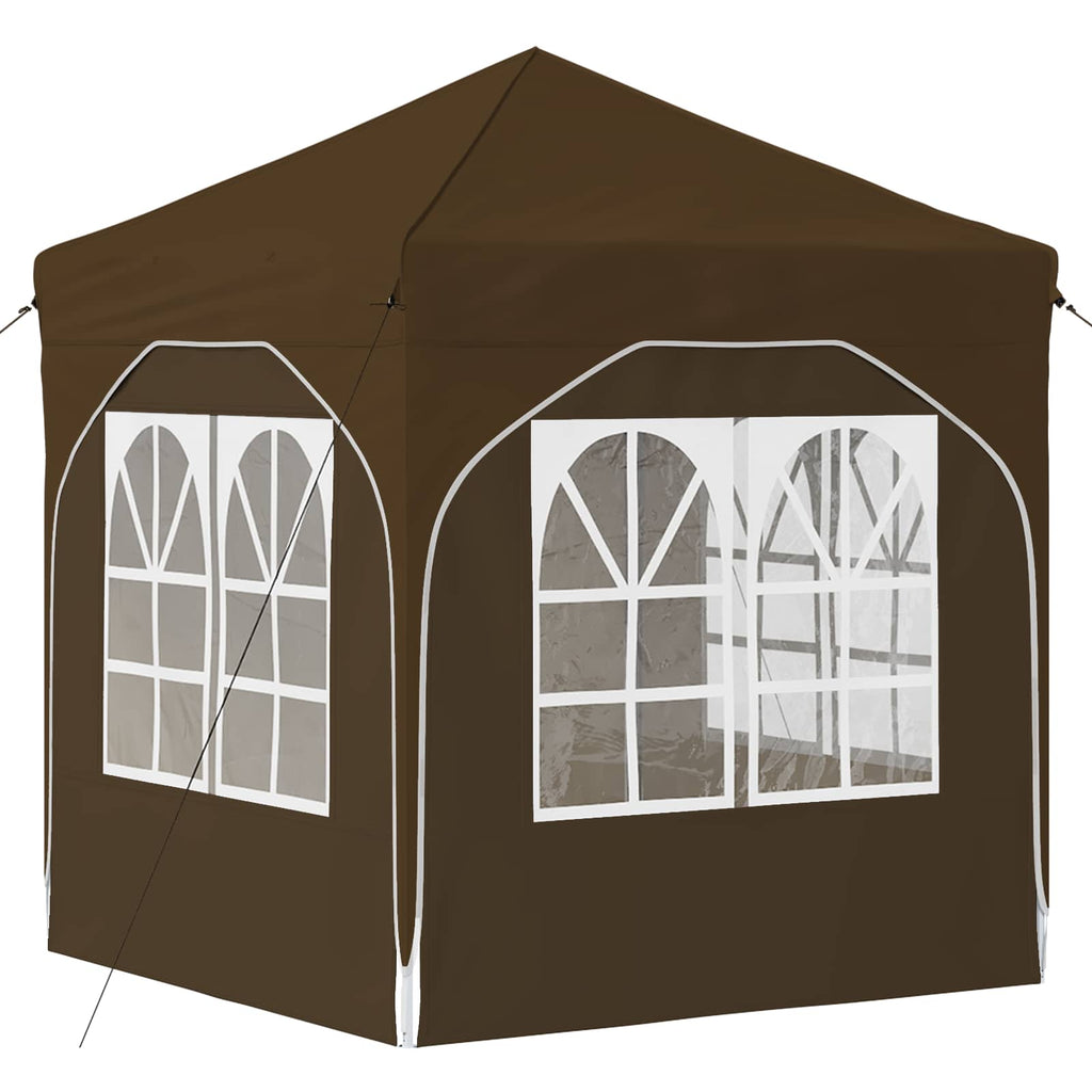 Tenda per feste a pop-up 192 x 192 x 245 cm Tortora