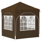 Tenda per feste a pop-up 192 x 192 x 245 cm Tortora
