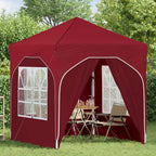 Tenda per feste a pop-up 192 x 192 x 245 cm Borgogna