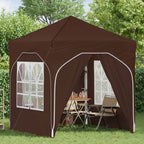 Tenda per feste a pop-up 192 x 192 x 245 cm Marrone