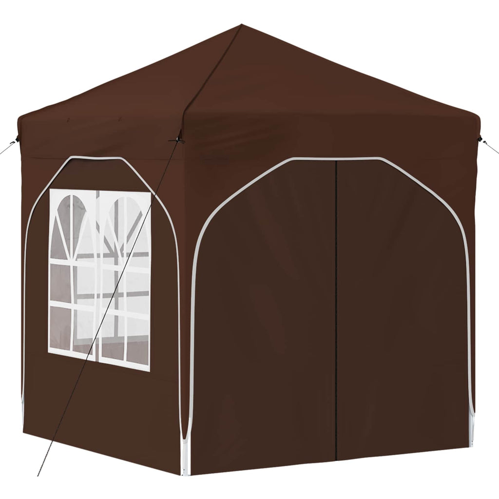 Tenda per feste a pop-up 192 x 192 x 245 cm Marrone