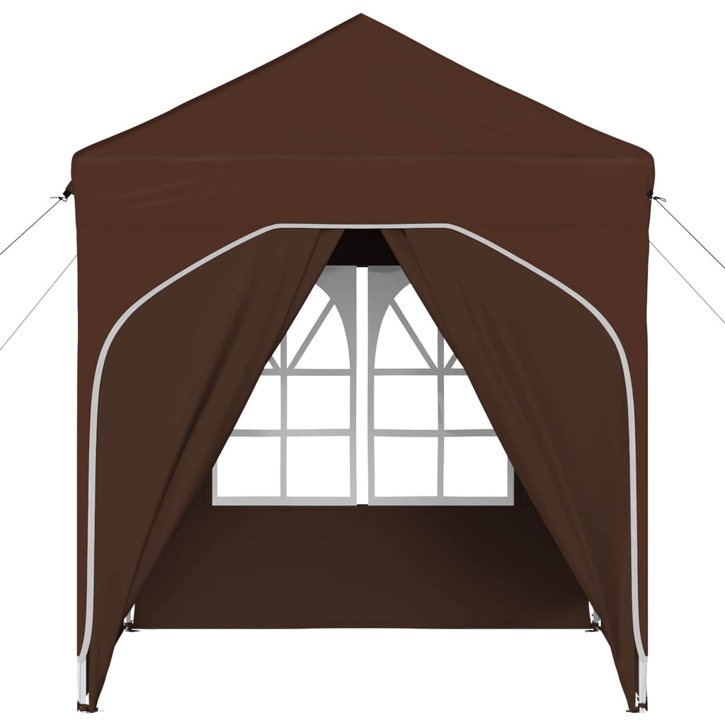Tenda per feste a pop-up 192 x 192 x 245 cm Marrone