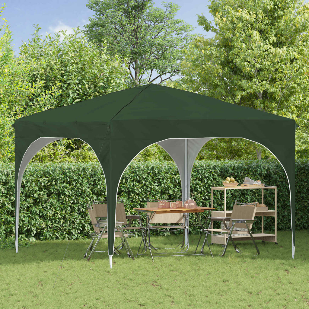 Tenda per feste a pop-up 290 x 290 x 245 cm Verde