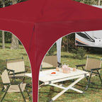 Tenda per feste a pop-up 290 x 290 x 245 cm Borgogna