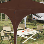 Tenda per feste a pop-up 290 x 290 x 245 cm Marrone