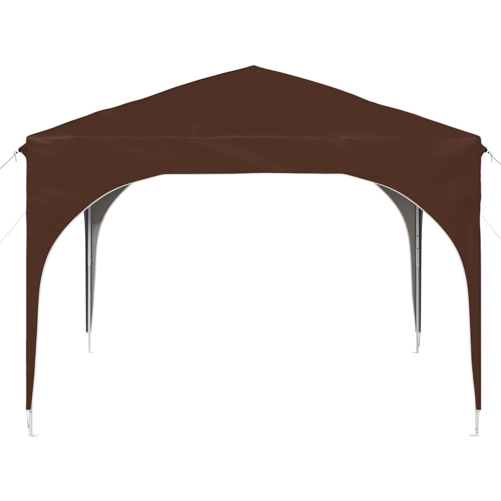 Tenda per feste a pop-up 290 x 290 x 245 cm Marrone
