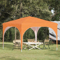 Tenda per feste a pop-up 290 x 290 x 245 cm Arancione