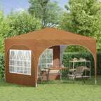 Tenda per feste a pop-up 290 x 290 x 245 cm Beige