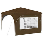 Tenda per feste a pop-up 290 x 290 x 245 cm Tortora