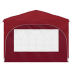 Tenda per feste a pop-up 290 x 290 x 245 cm Borgogna
