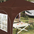 Tenda per feste a pop-up 290 x 290 x 245 cm Marrone