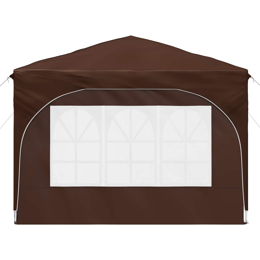 Tenda per feste a pop-up 290 x 290 x 245 cm Marrone