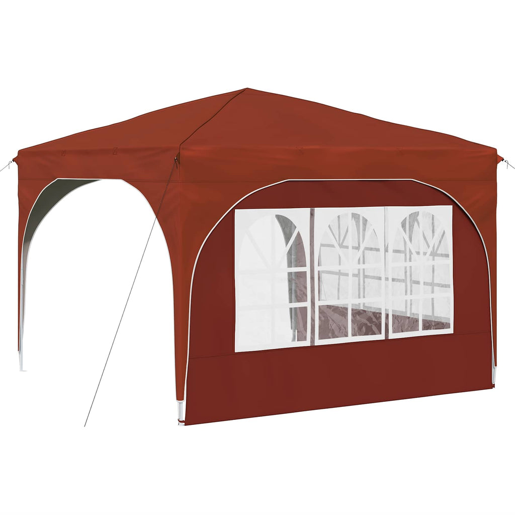 Tenda per feste a pop-up 290 x 290 x 245 cm Terracotta