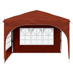 Tenda per feste a pop-up 290 x 290 x 245 cm Terracotta