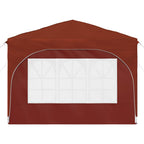 Tenda per feste a pop-up 290 x 290 x 245 cm Terracotta