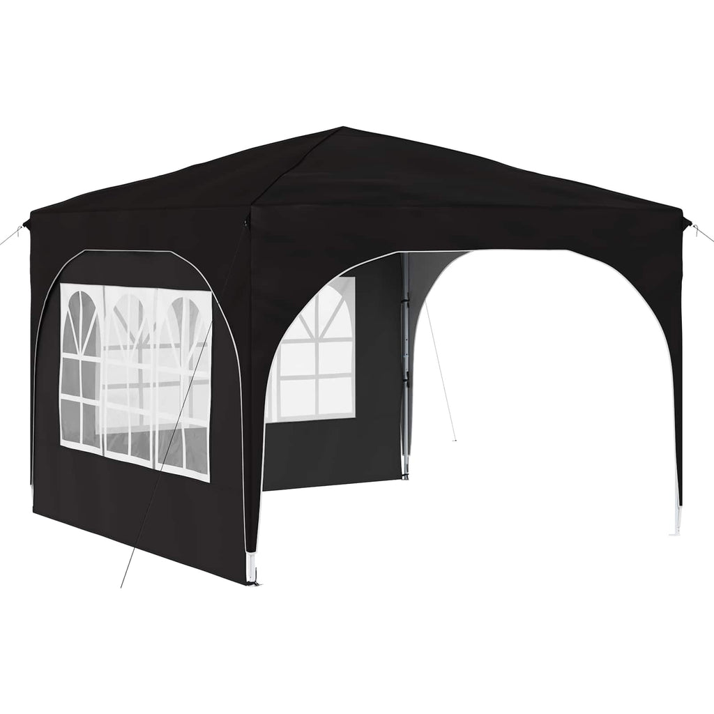 Tenda per feste a pop-up 290 x 290 x 245 cm Nero