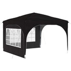 Tenda per feste a pop-up 290 x 290 x 245 cm Nero