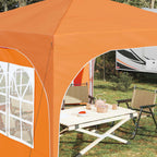 Tenda per feste a pop-up 290 x 290 x 245 cm Arancione