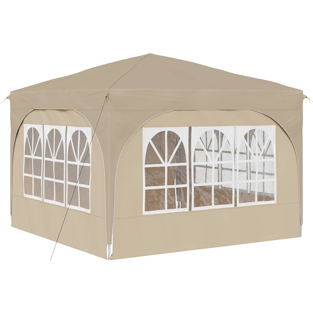 Tenda per feste a pop-up 290 x 290 x 245 cm Crema
