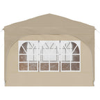 Tenda per feste a pop-up 290 x 290 x 245 cm Crema