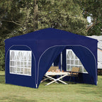 Tenda per feste a pop-up 290 x 290 x 245 cm Blu