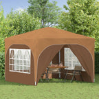 Tenda per feste a pop-up 290 x 290 x 245 cm Beige