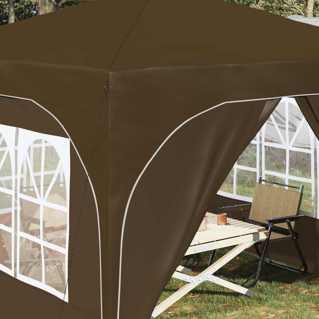 Tenda per feste a pop-up 290 x 290 x 245 cm Tortora