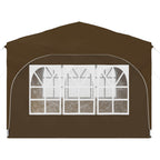 Tenda per feste a pop-up 290 x 290 x 245 cm Tortora