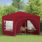 Tenda per feste a pop-up 290 x 290 x 245 cm Borgogna