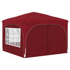 Tenda per feste a pop-up 290 x 290 x 245 cm Borgogna