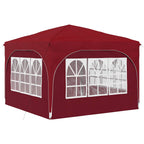 Tenda per feste a pop-up 290 x 290 x 245 cm Borgogna