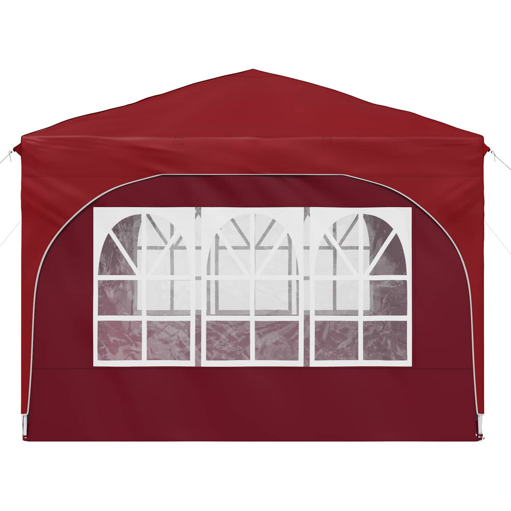 Tenda per feste a pop-up 290 x 290 x 245 cm Borgogna