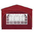 Tenda per feste a pop-up 290 x 290 x 245 cm Borgogna