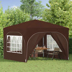 Tenda per feste a pop-up 290 x 290 x 245 cm Marrone