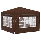 Tenda per feste a pop-up 290 x 290 x 245 cm Marrone