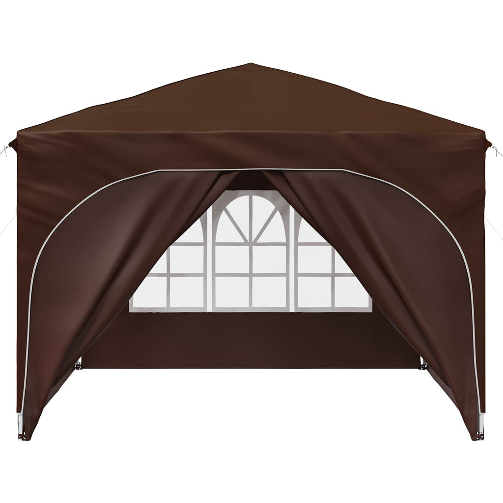 Tenda per feste a pop-up 290 x 290 x 245 cm Marrone