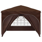Tenda per feste a pop-up 290 x 290 x 245 cm Marrone