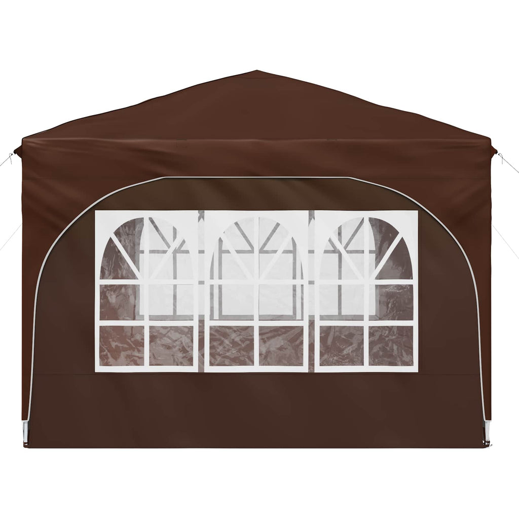 Tenda per feste a pop-up 290 x 290 x 245 cm Marrone