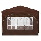 Tenda per feste a pop-up 290 x 290 x 245 cm Marrone