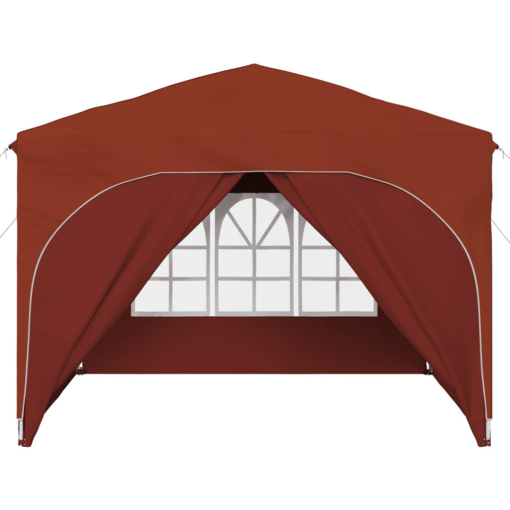 Tenda per feste a pop-up 290 x 290 x 245 cm Terracotta