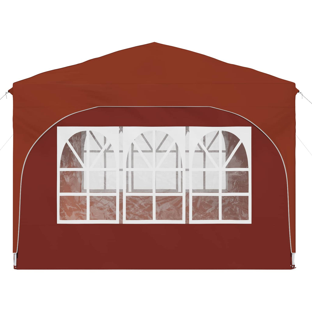 Tenda per feste a pop-up 290 x 290 x 245 cm Terracotta