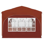 Tenda per feste a pop-up 290 x 290 x 245 cm Terracotta