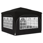 Tenda per feste a pop-up 290 x 290 x 245 cm Nero