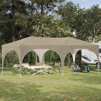 Tenda per feste a pop-up 575 x 288 x 245 cm Crema