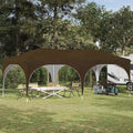 Tenda per feste a pop-up 575 x 288 x 245 cm Tortora
